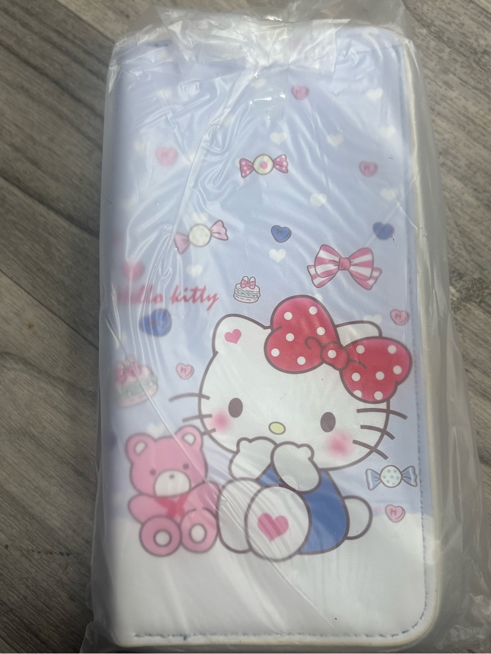 Hello Kitty White, Pink & Red Bow Cartoon Phone Wallet